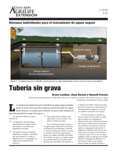 Sistemas individuales para el trataimiento de aguas negras: Tuberia