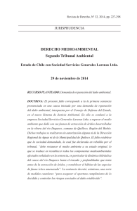 Segundo Tribunal Ambiental. Estado de Chile con Sociedad
