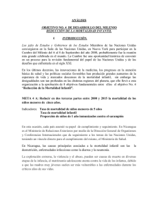 Objetivo del Milenio No.4 - Asamblea Nacional de Nicaragua