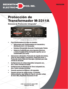Protección de Transformador M-3311A