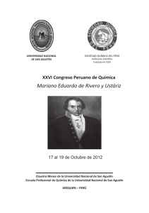 Libro de Resúmenes XXVI Congreso Peruano de Quimica 2012