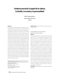 Conducta prosocial - Revista Mexicana de Investigación en Psicología