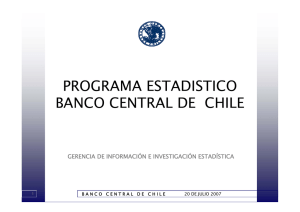 programa estadistico banco central de chile