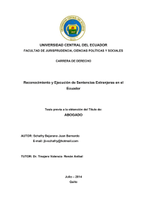 UNIVERSIDAD CENTRAL DEL ECUADOR Reconocimiento y
