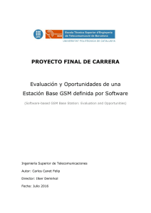 PROYECTO FINAL DE CARRERA Evaluación y Oportunidades de