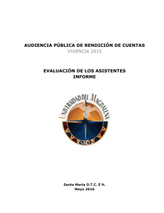 Evaluación Audiencia por parte de los Asistentes