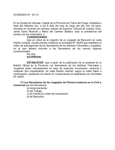 Acord. Nº 29/2013 - Poder Judicial de Tierra del Fuego