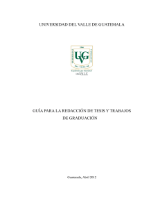 Más información - Universidad del Valle de Guatemala