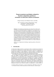 Posprocesamiento morfológico adaptativo basado en algoritmos