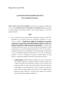 -1- Diligencias Previas núm. 59/2012 AL JUZGADO CENTRAL DE