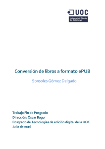 Conversión de libros a formato ePUB