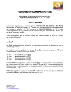 federacion colombiana de tenis - Federación Colombiana de Tenis