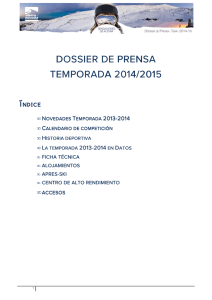 Dossier de Prensa 2014-2015
