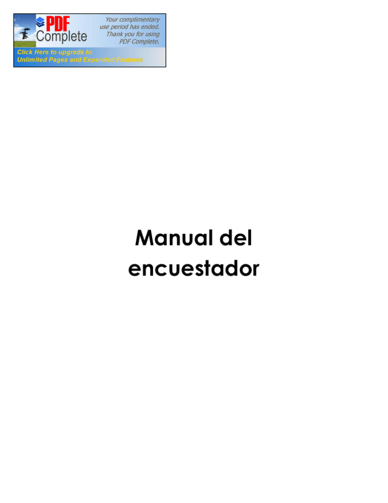 Manual Del Encuestador