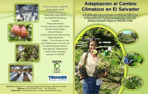 Adaptación al Cambio Climático en El Salvador