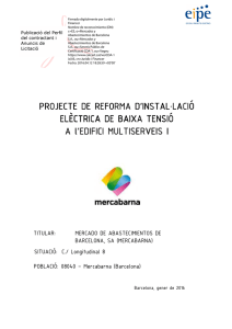Projecte Reforma Baixa Tensió (PDF 4,16 Mb)