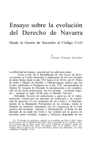 Ensayo sobre la evolución del Derecho de Navarra