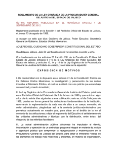 reglamento de la ley orgánica de la procuraduría general de justicia