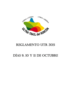reglamento - Ultra Trail El Rincón