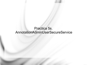 Practica 5s. AnnotationAdminUserSecureService