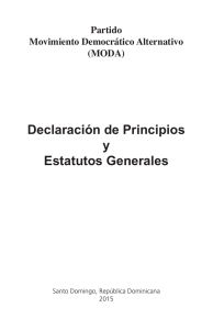 Declaración de Principios y Estatutos Generales 2016