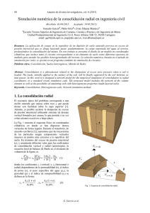 Simulación numérica de la consolidación radial en ingeniería civil