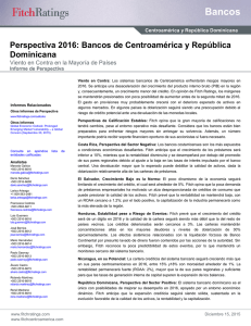 Bancos - Fitch Ratings Centroamérica y República Dominicana