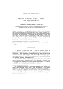derecho de familia desde la &oacute;ptica del derecho natural