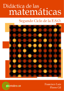 Didáctica de las matemática - Segundo Ciclo de la E.S.O.