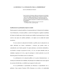 J.J. ROUSSEAU Y LA CIUDADANÍA PARA LA MODERNIDAD.1