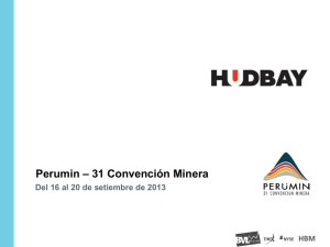 presentación  - Convención Minera