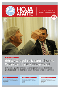 Héctor Otegui es Doctor Honoris Causa de nuestra universidad