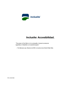 Inclusite: Accesibilidad.