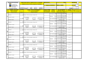 MÓVIL/ MÒBIL SECCION: HOJA: Nº: Bloque: Esc: Piso: PTª Nº