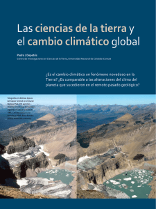 Las Ciencias de la Tierra y el cambio climático global