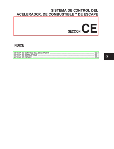 SISTEMA DE CONTROL DEL ACELERADOR, DE COMBUSTIBLE Y