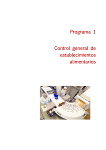 Programa 1 Control general de establecimientos alimentarios