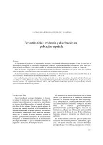 Periostitis tibial: evidencia y distribución en población española
