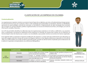 clasificación de las empresas en colombia