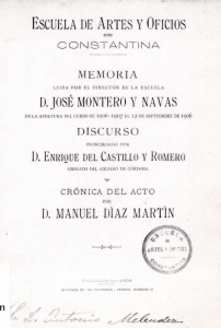 Memoria... - Biblioteca Virtual de Andalucía