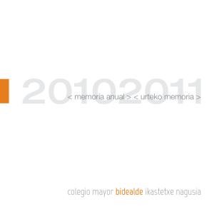 Descargar Memoria 2011-2012 - Colegio Mayor