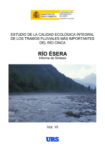 Río Ésera. Informe de síntesis