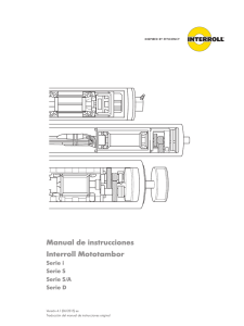 Manual de instrucciones Interroll Mototambor