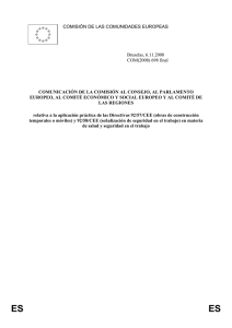 COMISIÓN DE LAS COMUNIDADES EUROPEAS Bruselas, 6.11