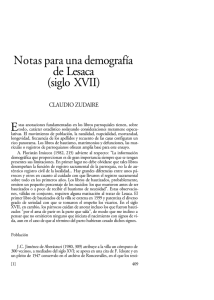 Notas para una demografía de Lesaca (siglo XVII).