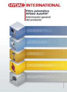 Filtro automático HYDAC AutoFilt®