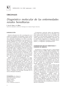 Diagnóstico molecular de las enfermedades renales hereditarias