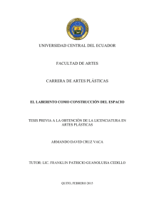 universidad central del ecuador facultad de artes carrera de artes