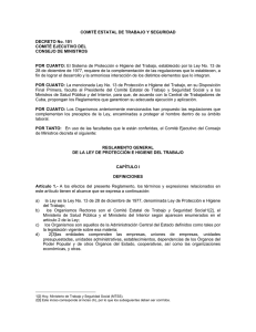 COMIT ESTATAL DE TRABAJO Y SEGURIDAD