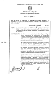 Decreto 6733 - Ministerio de Agricultura y Ganadería